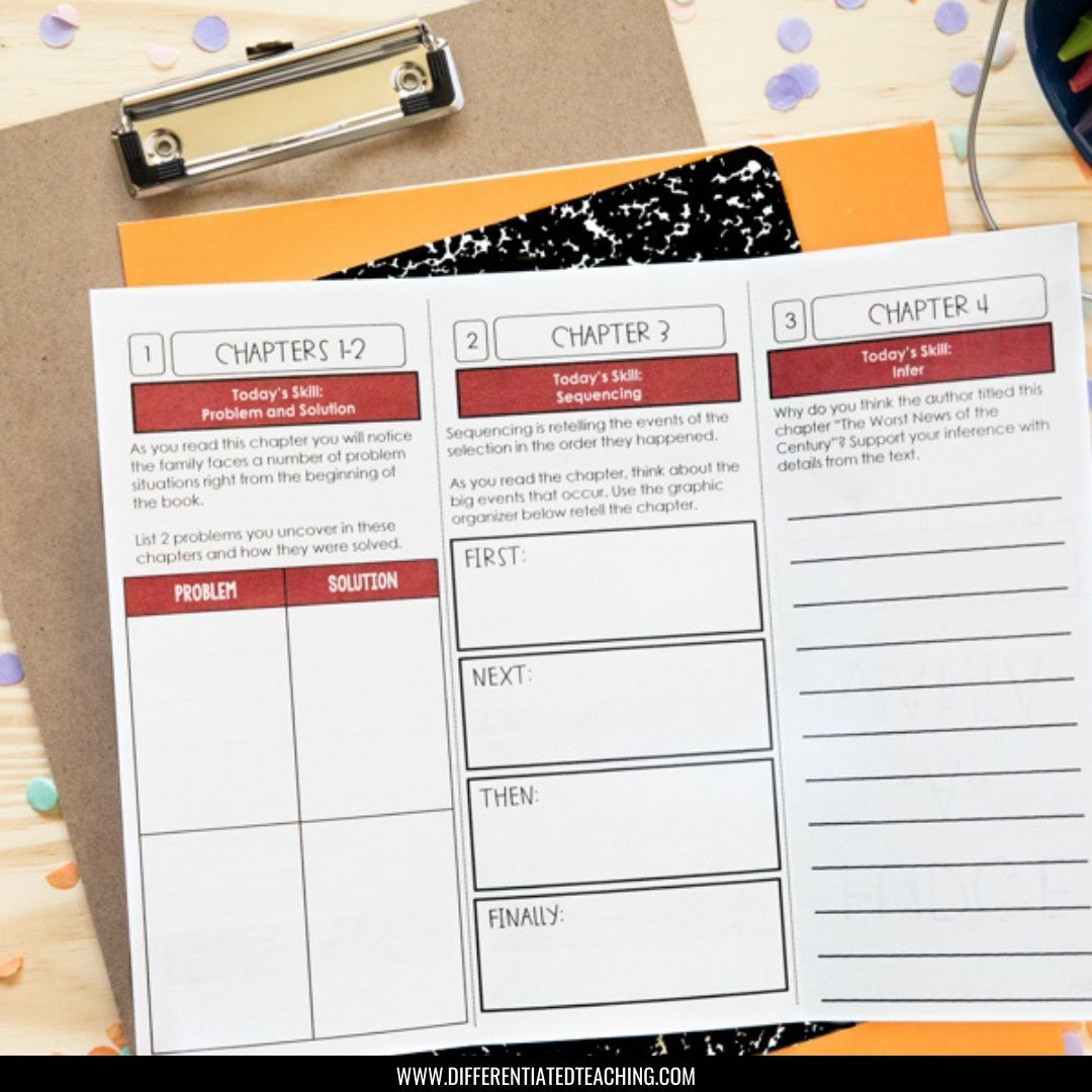 From the Mixed-Up Files of Mrs. Basil E. Frankweiler Novel Study - Differentiated Teaching with Rebecca Davies
