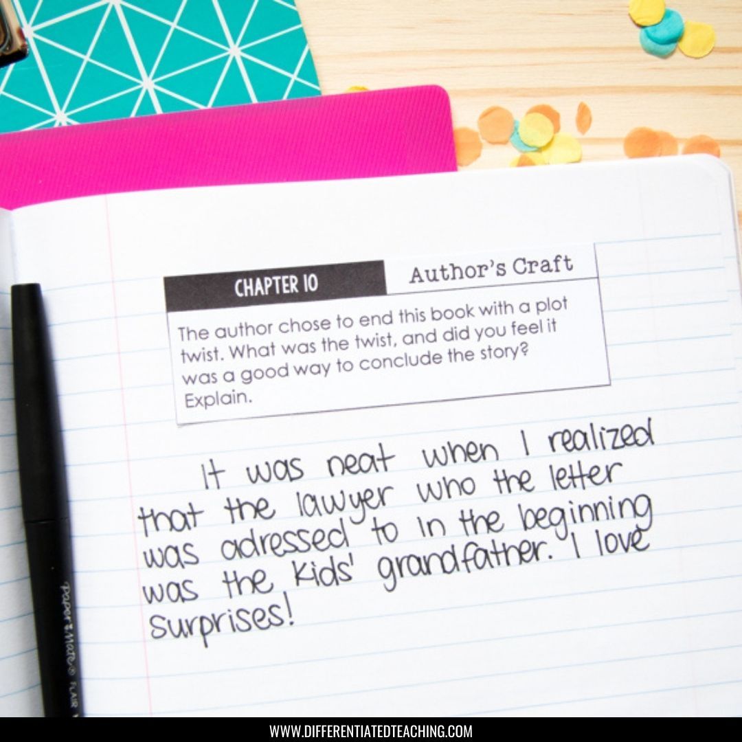 From the Mixed-Up Files of Mrs. Basil E. Frankweiler Novel Study - Differentiated Teaching with Rebecca Davies