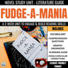 Fudge-a-mania Novel Study: Reading Response Prompts & Vocabulary Activities - Differentiated Teaching with Rebecca Davies