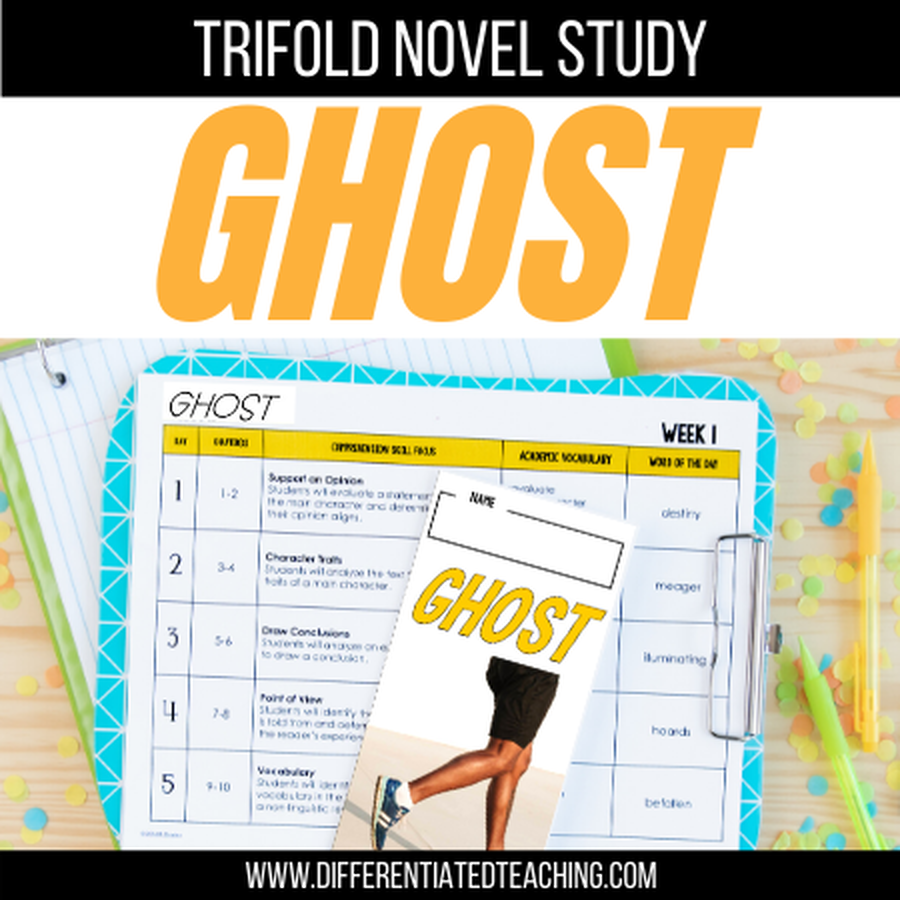 Ghost Novel Study - Differentiated Teaching with Rebecca Davies