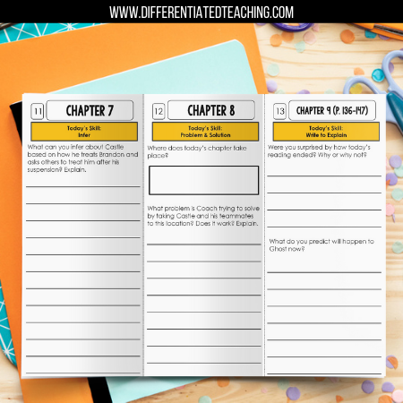 Ghost Book Character Notes.pdf Ghost Novel Study – Differentiated Teaching with Rebecca Davies