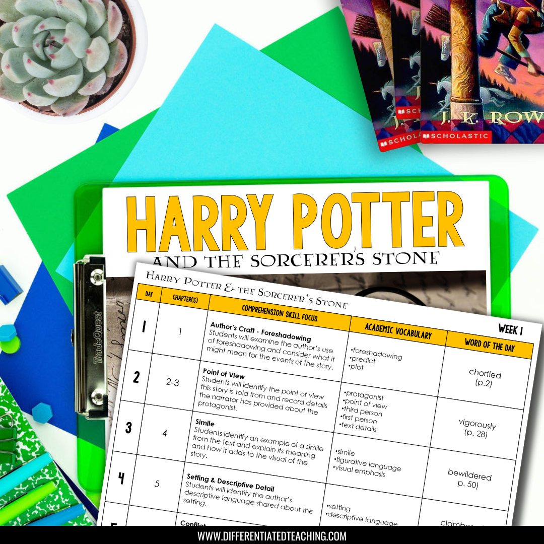 Harry Potter & the Sorcerer's Stone Novel Study - Differentiated Teaching with Rebecca Davies