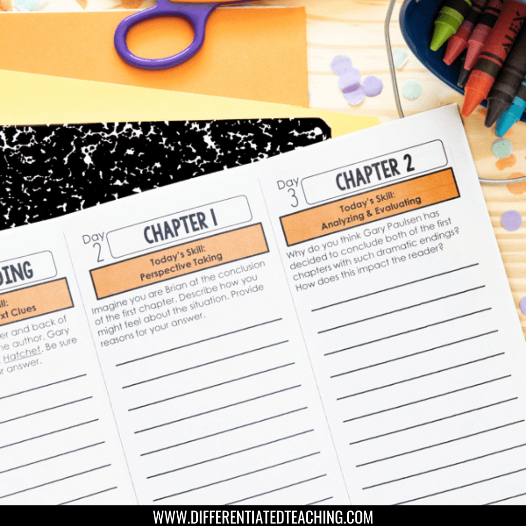 Hatchet Novel Study Unit - Differentiated Teaching with Rebecca Davies