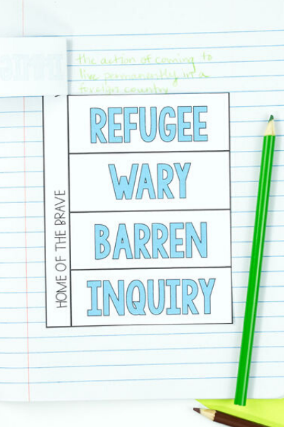 Home of the Brave Novel Study - Differentiated Teaching with Rebecca Davies