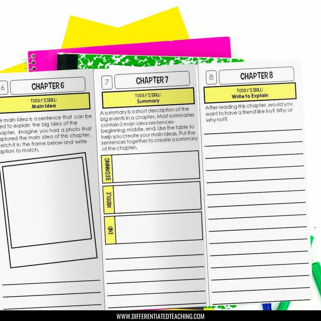 Ivy + Bean Novel Study | Ivy and Bean #1 - Differentiated Teaching with Rebecca Davies