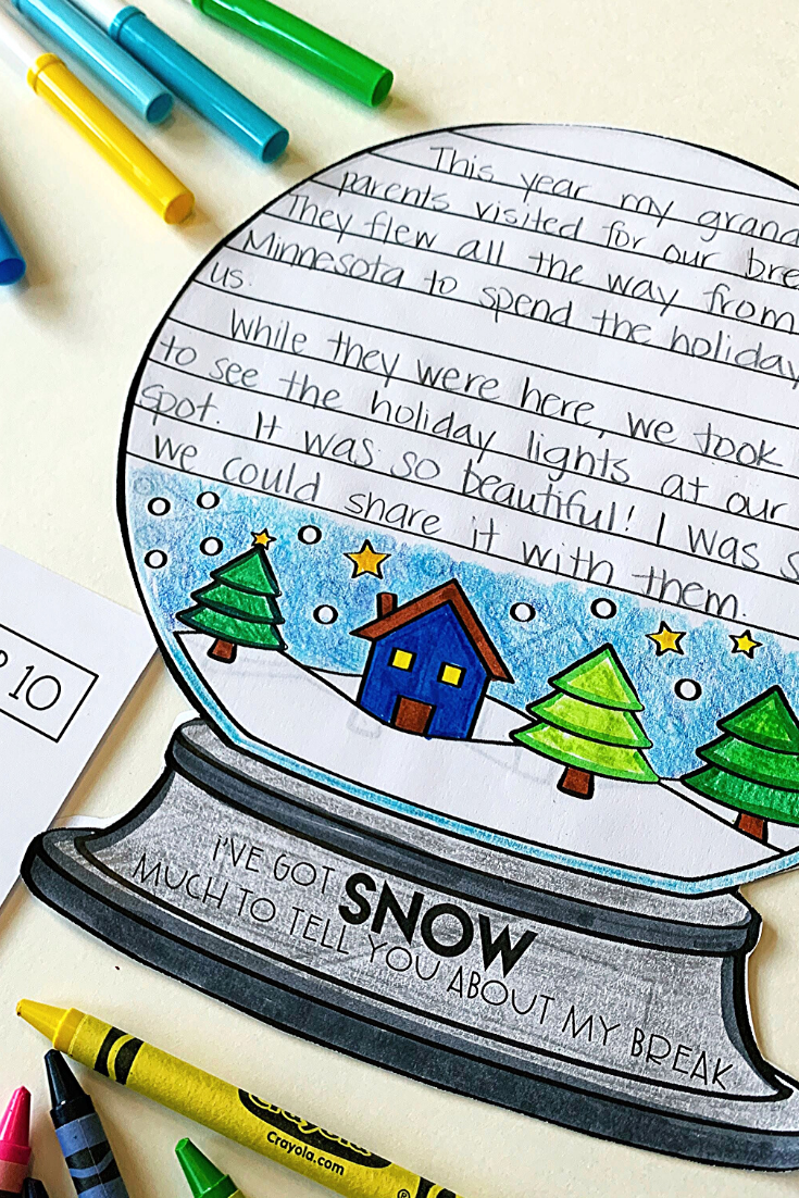 January Writing Craft - Winter Break was SNOW much fun - Differentiated Teaching with Rebecca Davies