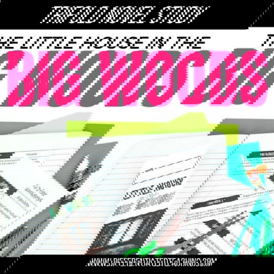 Little House in the Big Woods Novel Study: Comprehension Questions & Vocabulary Activities for Readers - Differentiated Teaching with Rebecca Davies