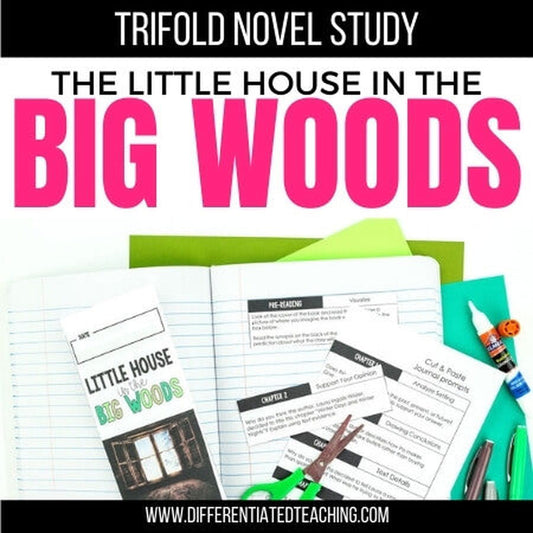 Little House in the Big Woods Novel Study: Comprehension Questions & Vocabulary Activities for Readers - Differentiated Teaching with Rebecca Davies