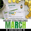 March STEM Challenge - Building Coin Towers - Differentiated Teaching with Rebecca Davies