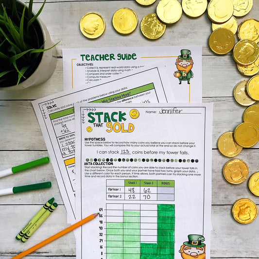 March STEM Challenge - Building Coin Towers - Differentiated Teaching with Rebecca Davies
