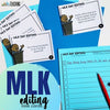 Martin Luther King Editing Task Cards - Differentiated Teaching with Rebecca Davies
