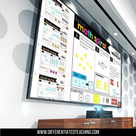 Math Spiral Review: A Full Year of No-Prep Daily Math Practice - Differentiated Teaching with Rebecca Davies