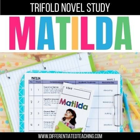 Matilda Novel Study - Differentiated Teaching with Rebecca Davies