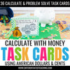 Money Task Cards: Counting Money, Making Change, & Problem Solving - Differentiated Teaching with Rebecca Davies