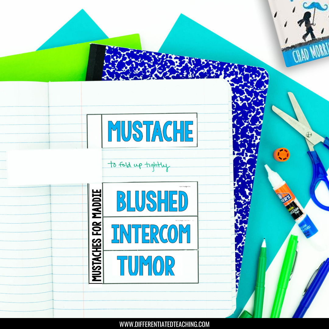 Mustaches for Maddie Novel Study Unit - Differentiated Teaching with Rebecca Davies