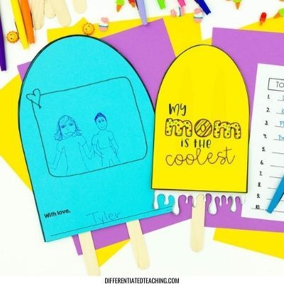 My Mom is the Coolest - Mother's Day Writing Activities - Differentiated Teaching with Rebecca Davies