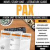 Pax Novel Study: Comprehension & Vocabulary for Sara Pennypacker's Book - Differentiated Teaching with Rebecca Davies