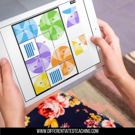 Place Value Secret Picture Tile Digital Activity - Candy Theme - Differentiated Teaching with Rebecca Davies