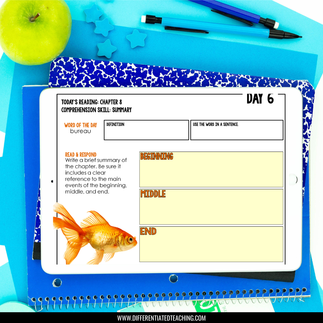 Rules Novel Study Unit: Literature Guide, Comprehension & Vocabulary for Rules by Cynthia Lord - Differentiated Teaching with Rebecca Davies