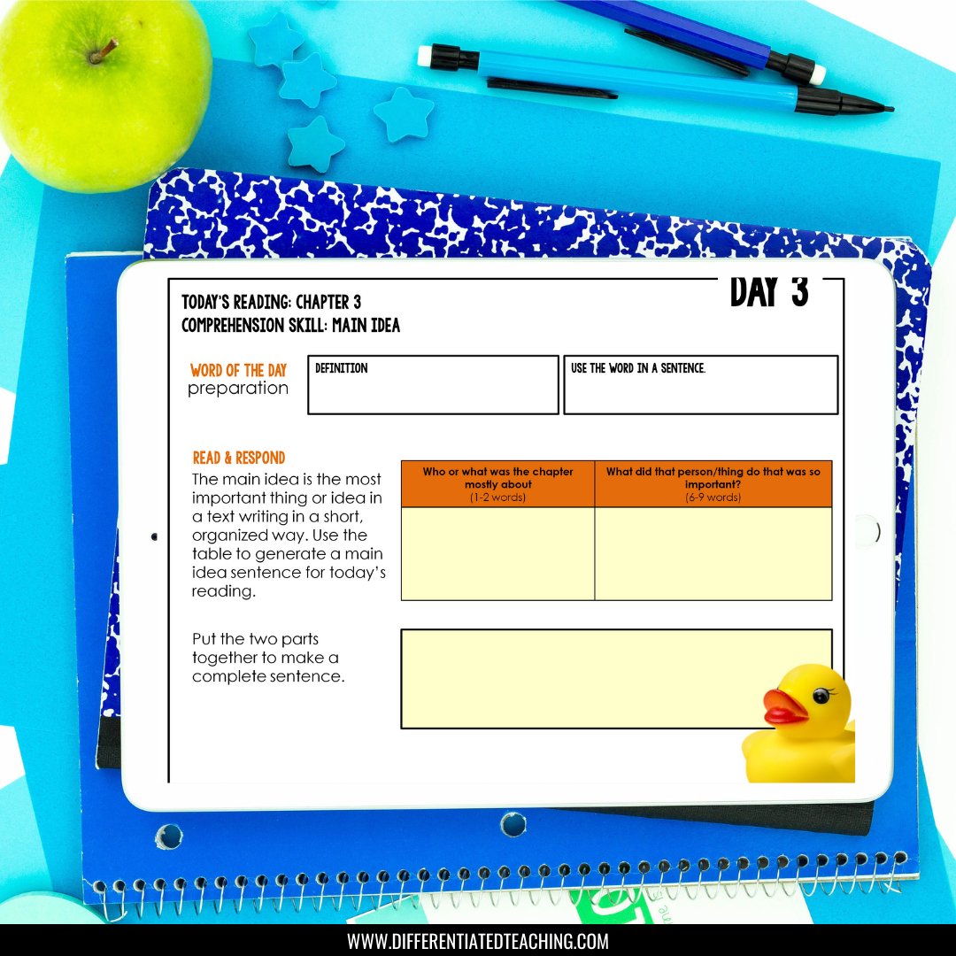 Rules Novel Study Unit: Literature Guide, Comprehension & Vocabulary for Rules by Cynthia Lord - Differentiated Teaching with Rebecca Davies