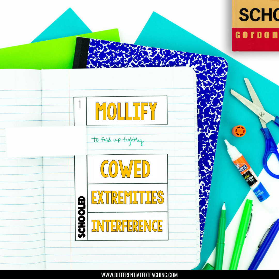 Schooled Novel Study: Comprehension & Vocabulary for Schooled by Gordon Korman - Differentiated Teaching with Rebecca Davies