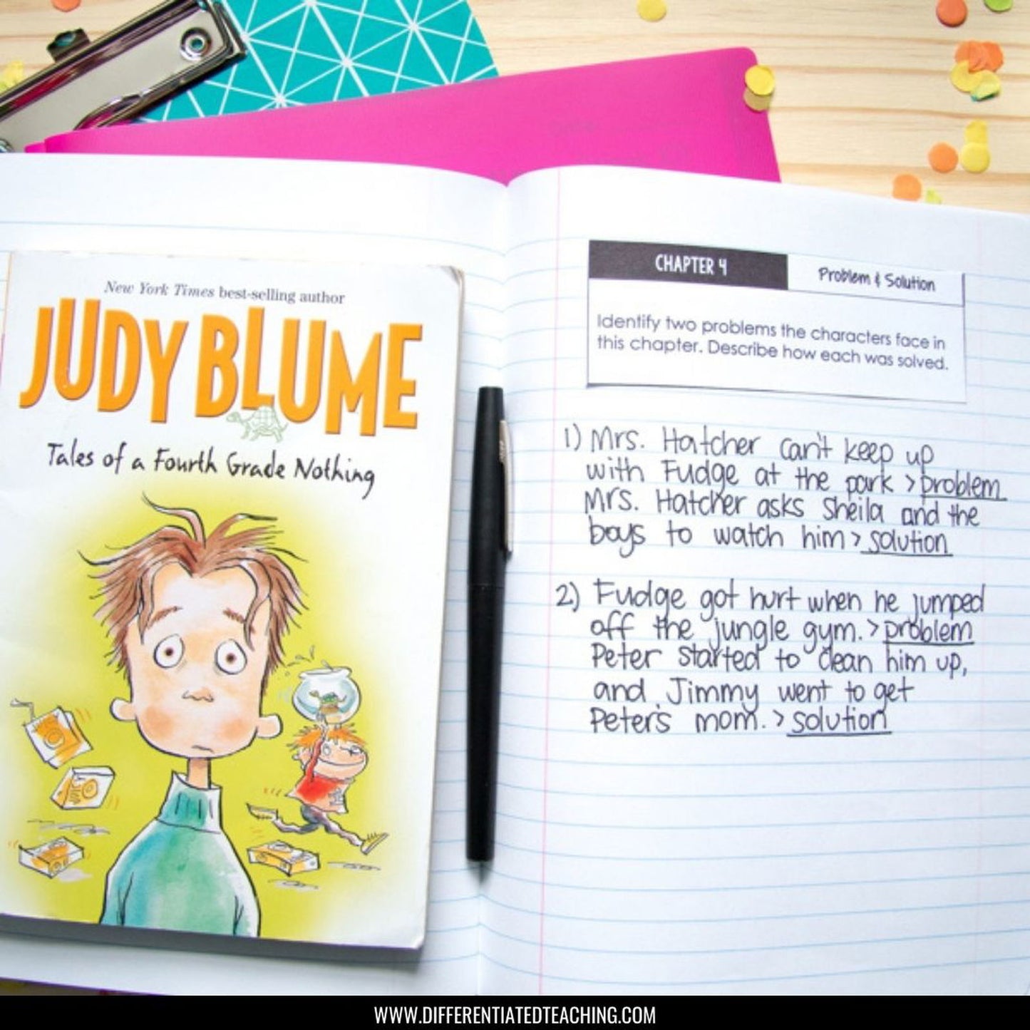 Tales of a Fourth Grade Nothing Novel Study - Differentiated Teaching with Rebecca Davies