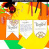 Thanksgiving "I am Thankful" Bunting Banner- November No Prep Writing Activity - Differentiated Teaching with Rebecca Davies