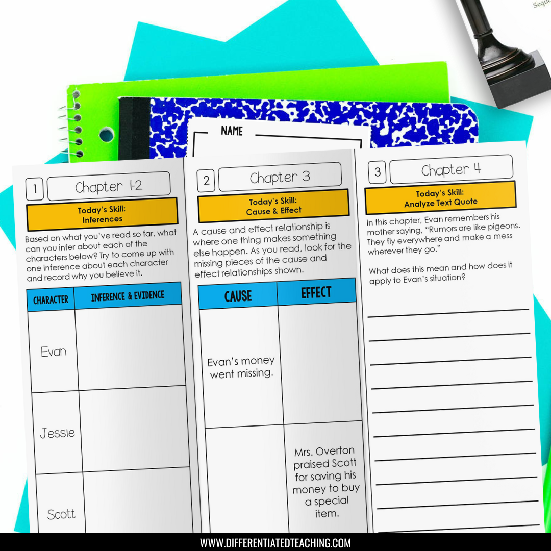 The Lemonade Crime Novel Unit: Hybrid Book Study Bundle - Differentiated Teaching with Rebecca Davies