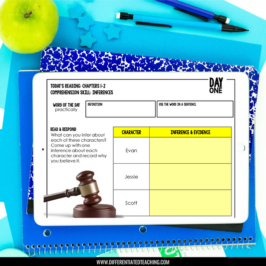 The Lemonade Crime Novel Unit: Hybrid Book Study Bundle - Differentiated Teaching with Rebecca Davies