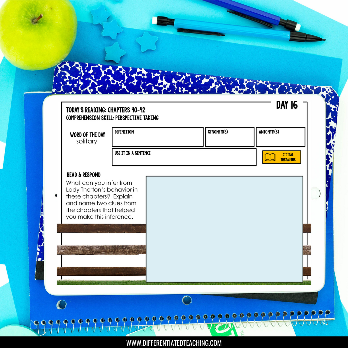 The War I Finally Won Novel Study: Digital Comprehension Questions & Activities - Differentiated Teaching with Rebecca Davies