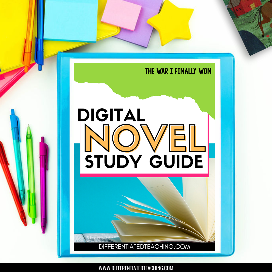 The War I Finally Won Novel Study: Digital Comprehension Questions & Activities - Differentiated Teaching with Rebecca Davies