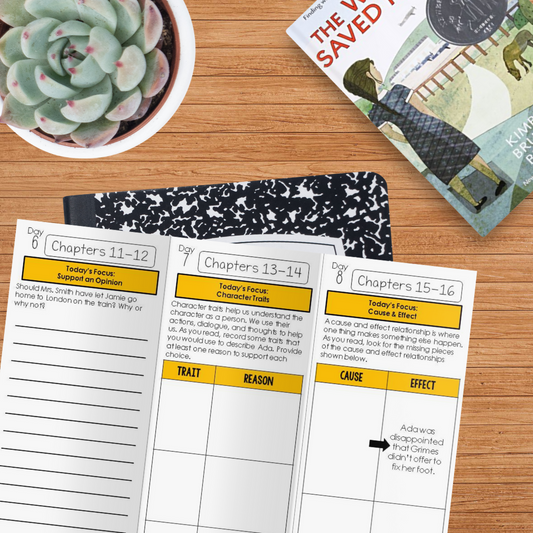 The War that Saved My Life Novel Study - Differentiated Teaching with Rebecca Davies