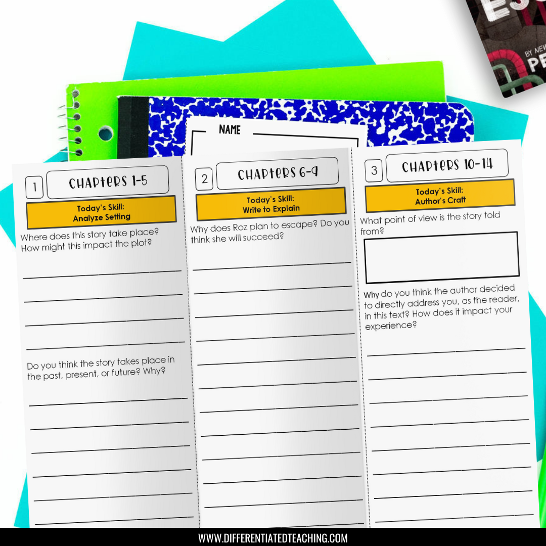 The Wild Robot Escapes Novel Study - Differentiated Teaching with Rebecca Davies