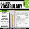 3rd Grade Academic Vocabulary: Daily activities to boost academic language