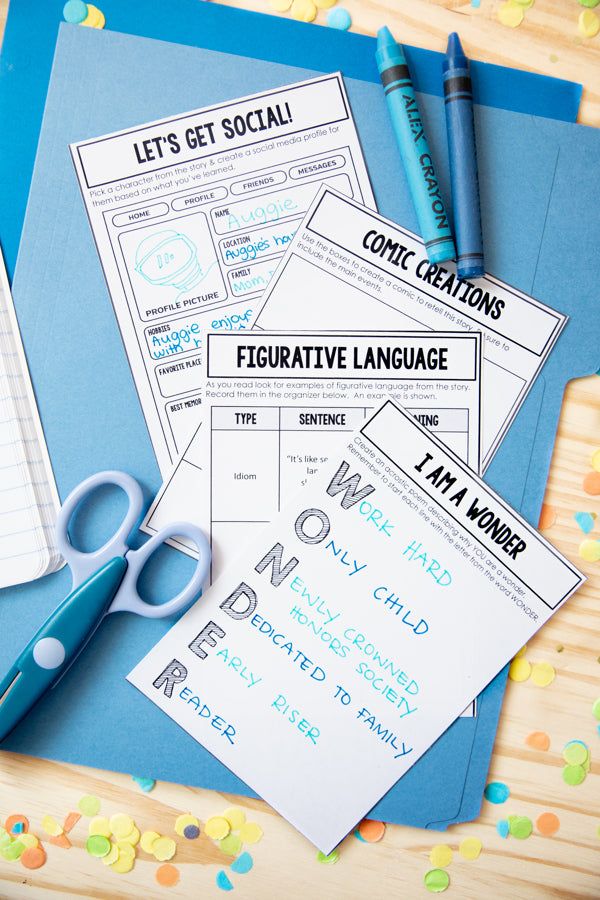 Wonder Novel Study - Differentiated Teaching with Rebecca Davies