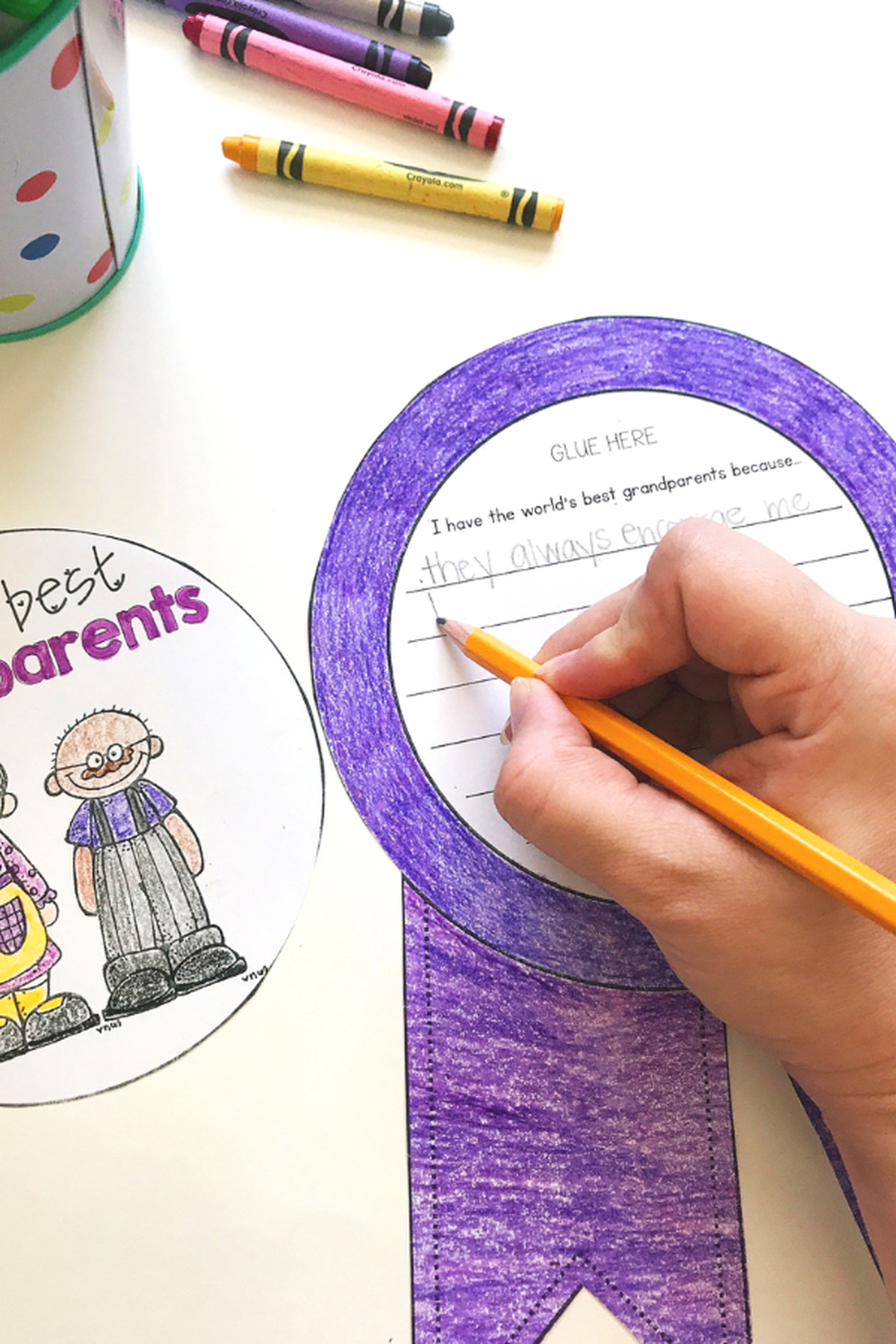 World's Best Grandparent - A Grandparents Day Writing Craft - Differentiated Teaching with Rebecca Davies