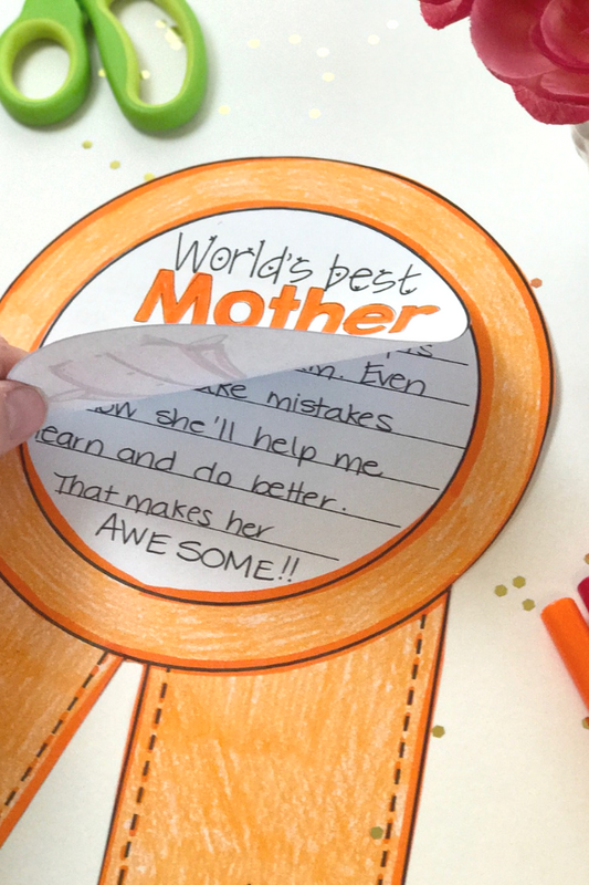 World's Best Mom - A Mothers Day Writing Craft - Differentiated Teaching with Rebecca Davies