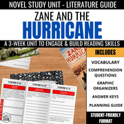 Zane and the Hurricane Novel Study pdf