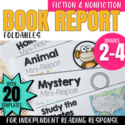 Foldable Book Report Templates for Fiction & Nonfiction Reading