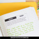 An open notebook labeled “GOALS” is shown with notes, great for tracking progress with the Hoot Novel Study: Comprehension Questions & Vocabulary by Differentiated Teaching with Rebecca Davies. A yellow folder appears in the background.