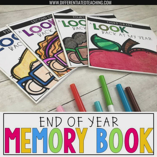 End of Year Memory Book - Multi-grade version